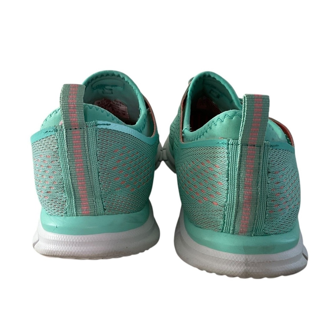 Skechers Air Cooled Memory Foam Teal Pink Athletic Sneakers Shoes Women US 8.5 - Picture 4 of 13